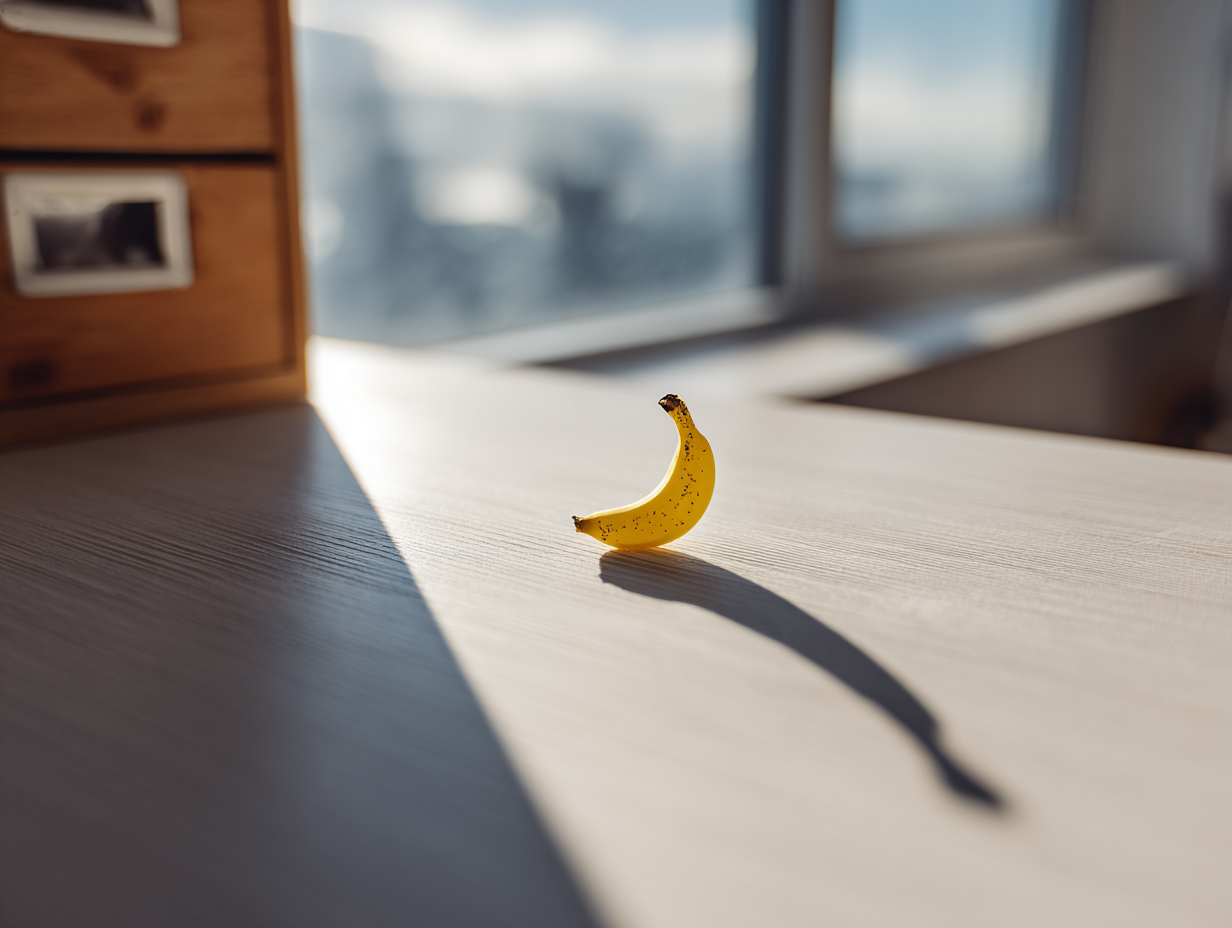 nano banana on desk - Gemini